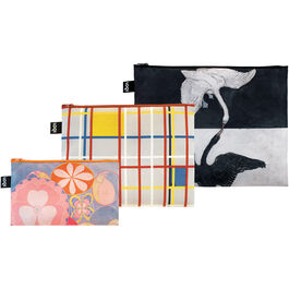 Hilma af Klint & Piet Mondrian set of 3 zip pockets